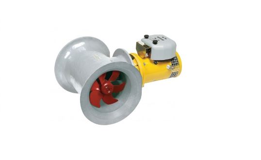 Stern thruster installed on the rear of a boat